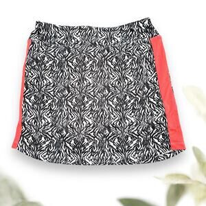 Black and White Mimosa Golf Skirt Zebra Print Golf Skort Petite Small
